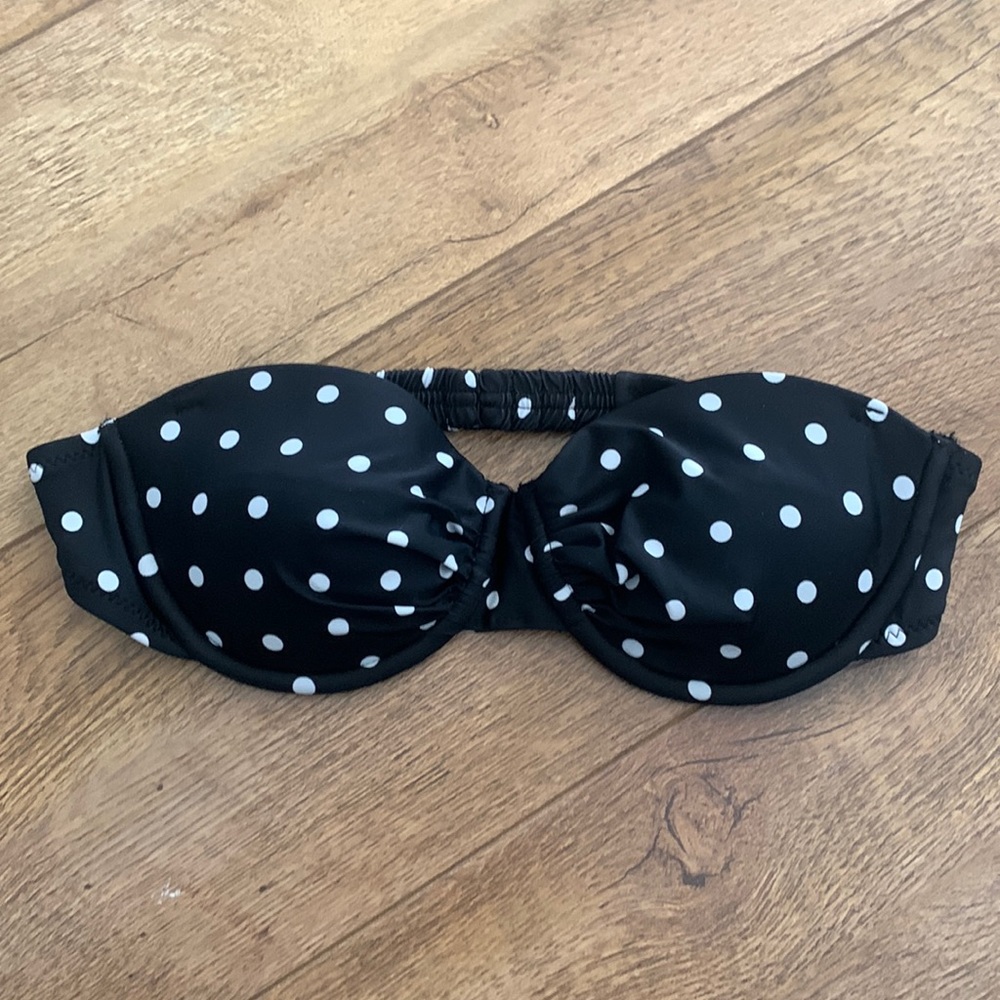 Target Bathing suit top polka dots